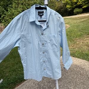 J.Crew Organic Cotton Garçon Shirt - Light Blue, Size 10